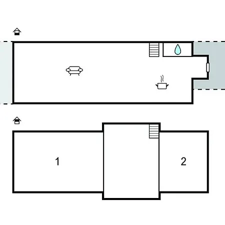 2 Bedroom In Feriehus Nordenbro Vesteregn
